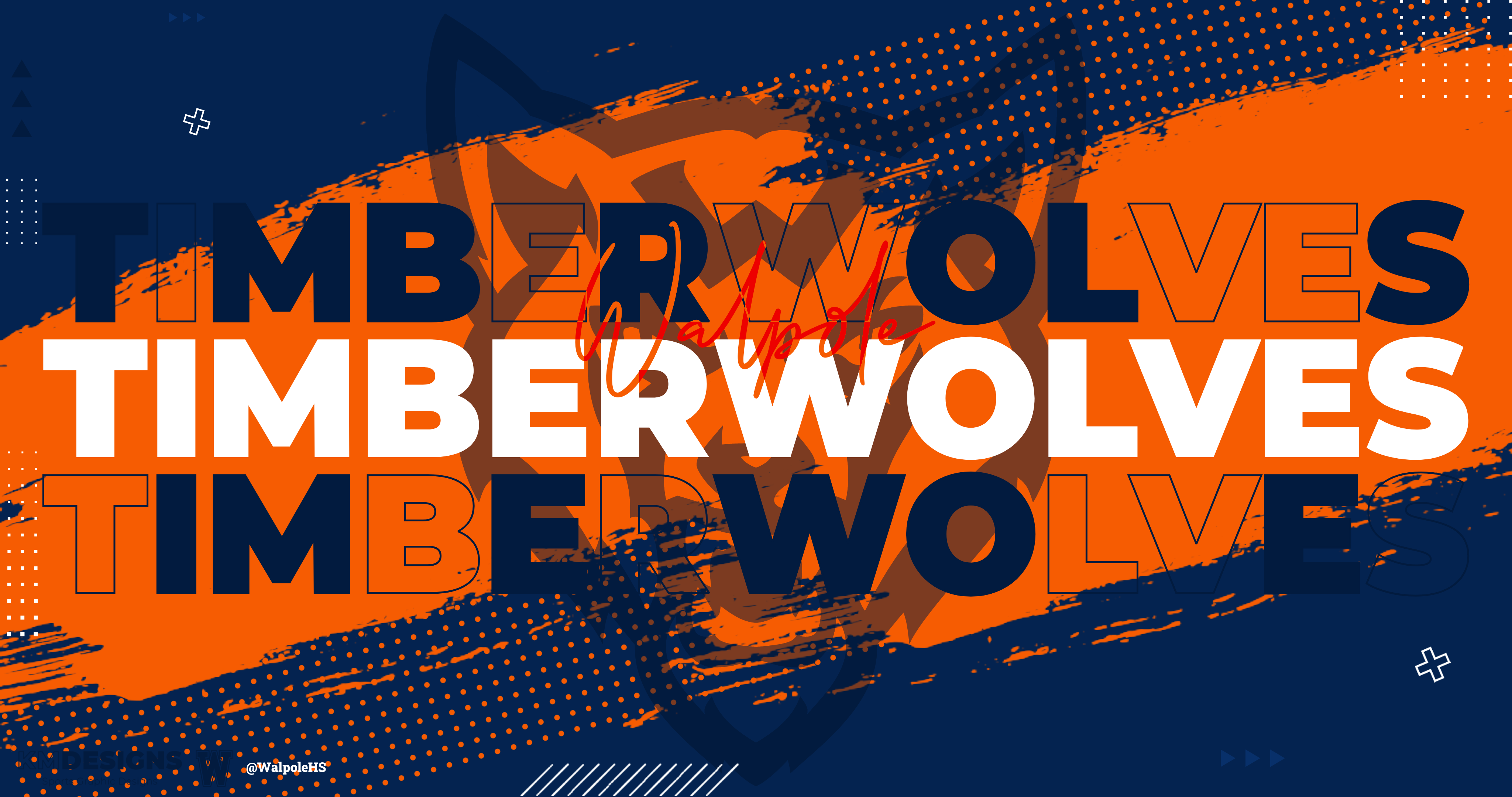 Walpole Timberwolves Graphic, by KM Sports Designs (Me).